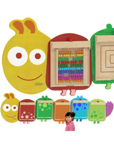 MASTERKIDZ System do Montażu 5 Ściennych Tablic Edukacyjnych Flex - Gąsienica