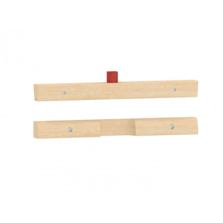 MASTERKIDZ viršutinė ir apatinė sija, skirta montuoti 1 Flex mokomąją lentą