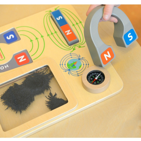 MASTERKIDZ magnetinio žaidimo edukacinė lenta Montessori kompasas