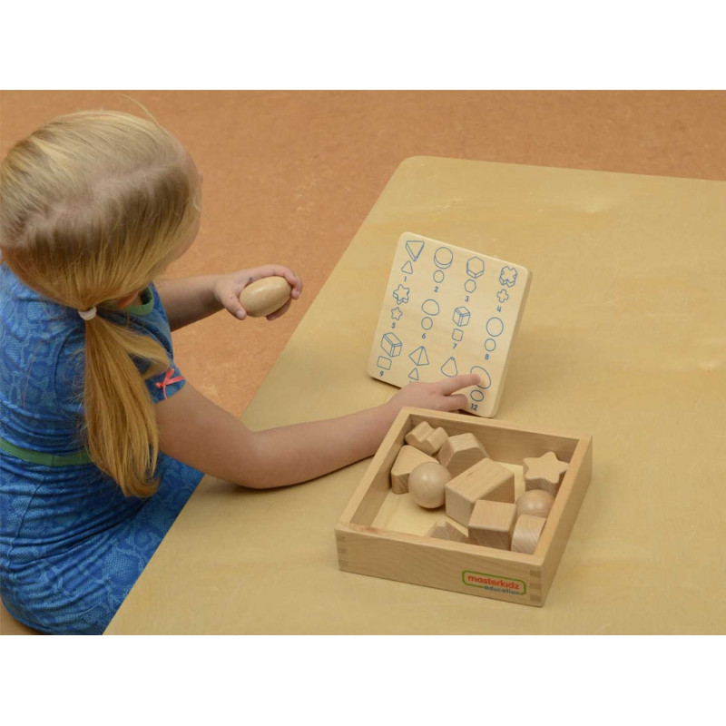 MASTERKIDZ Угадай на ощупь Угадай фигуры 12 элементов