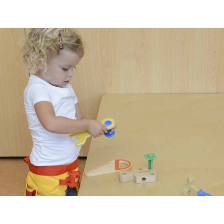 MASTERKIDZ dailidės įrankių diržas 12 dalių MASTERKIDZ dailidės įrankių diržas 12 dalių