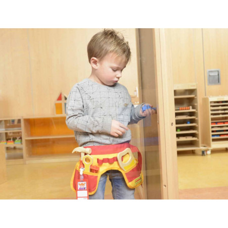 MASTERKIDZ dailidės įrankių diržas 12 dalių MASTERKIDZ dailidės įrankių diržas 12 dalių