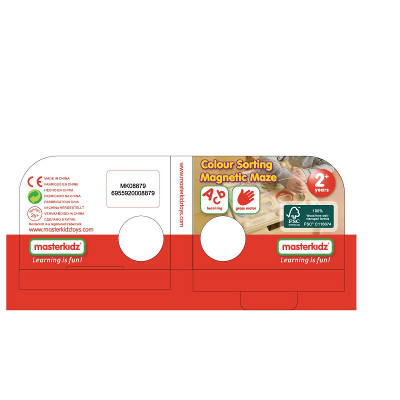 MASTERKIDZ magnetinis labirintas EDU spalvų rūšiuotojas