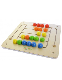 MASTERKIDZ edukacinė sieninė lenta Maze Montessori karoliukai 2