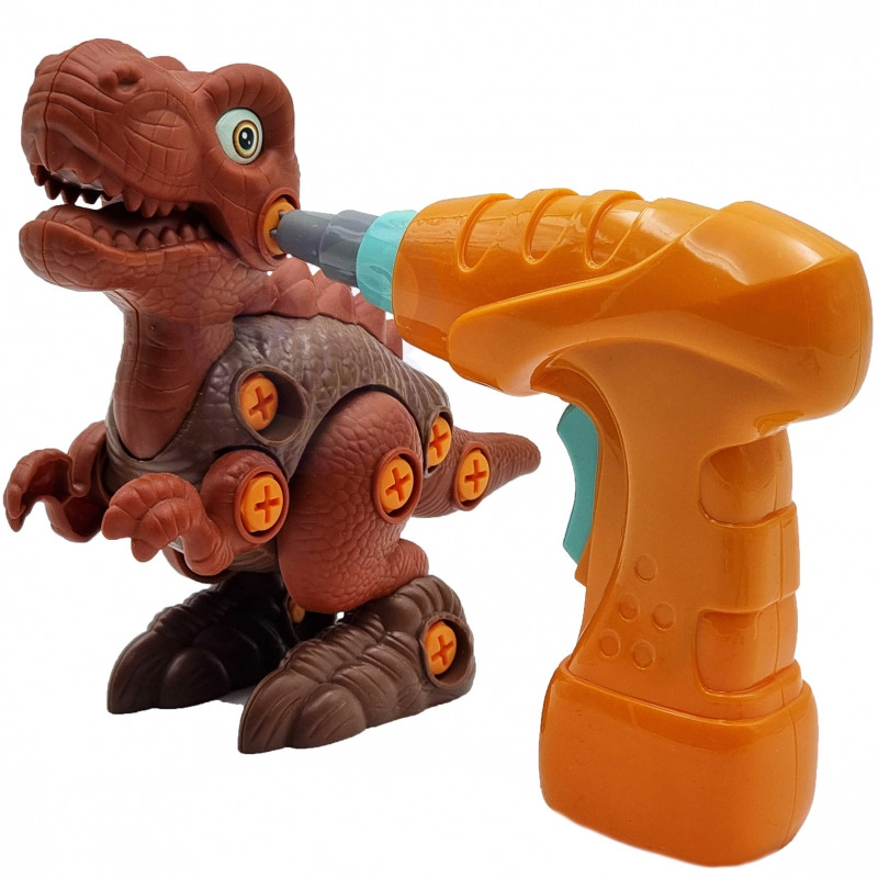 WOOPIE dinozaurų sukimo konstravimo rinkinys + gręžtuvas 31 vnt.