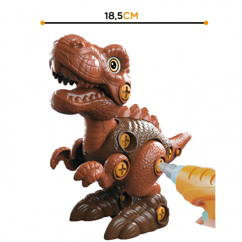 WOOPIE dinozaurų sukimo konstravimo rinkinys + gręžtuvas 31 vnt.