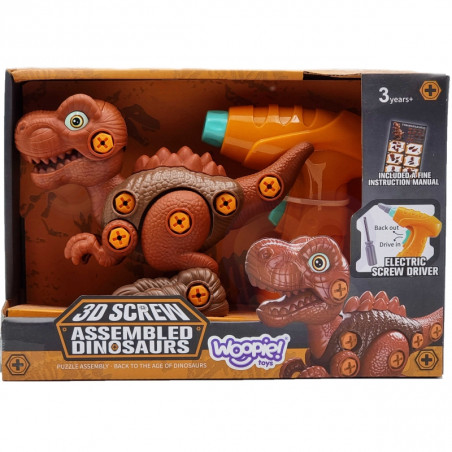 WOOPIE dinozaurų sukimo konstravimo rinkinys + gręžtuvas 31 vnt. WOOPIE dinozaurų sukimo konstravimo rinkinys + gręžtuvas 31 vnt.