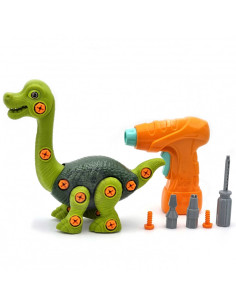 WOOPIE dinozaurų sukimo konstravimo rinkinys + gręžtuvas 31 vnt. 2