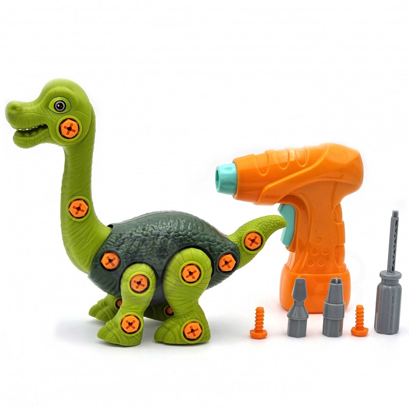 WOOPIE dinozaurų sukimo konstravimo rinkinys + gręžtuvas 31 vnt.