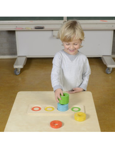 MASTERKIDZ Žaidimas Mokymasis skaičiuoti spalvas Dydis Dėlionė Montessori 2