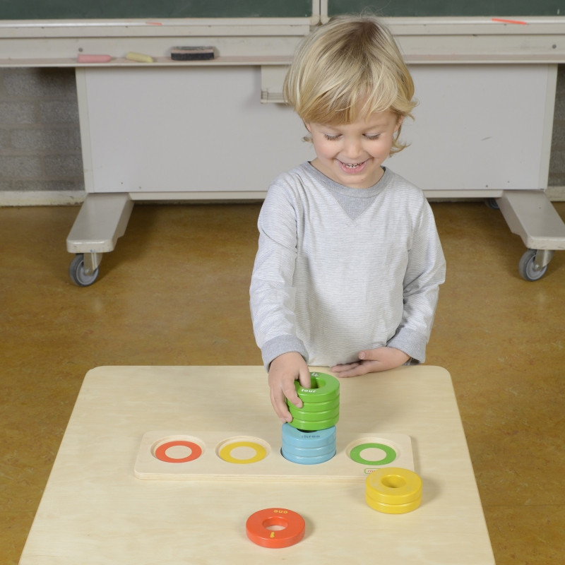 MASTERKIDZ Žaidimas Mokymasis skaičiuoti spalvas Dydis Dėlionė Montessori