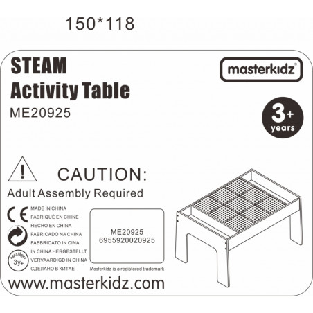 MASTERKIDZ medinis mokomasis stalas su priedais