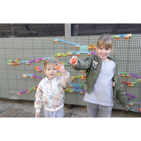 MASTERKIDZ Statybinis rinkinys Rutulinis takelis STEM lentai 63 vnt. MASTERKIDZ Statybinis rinkinys Rutulinis takelis STEM lentai 63 vnt.