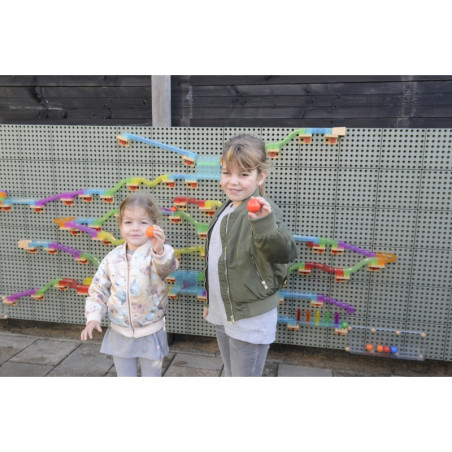 MASTERKIDZ Statybinis rinkinys Rutulinis takelis STEM lentai 63 vnt. MASTERKIDZ Statybinis rinkinys Rutulinis takelis STEM lentai 63 vnt.