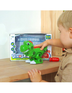 WOOPIE dinozaurų sukimo konstrukcijos rinkinys + atsuktuvas 2