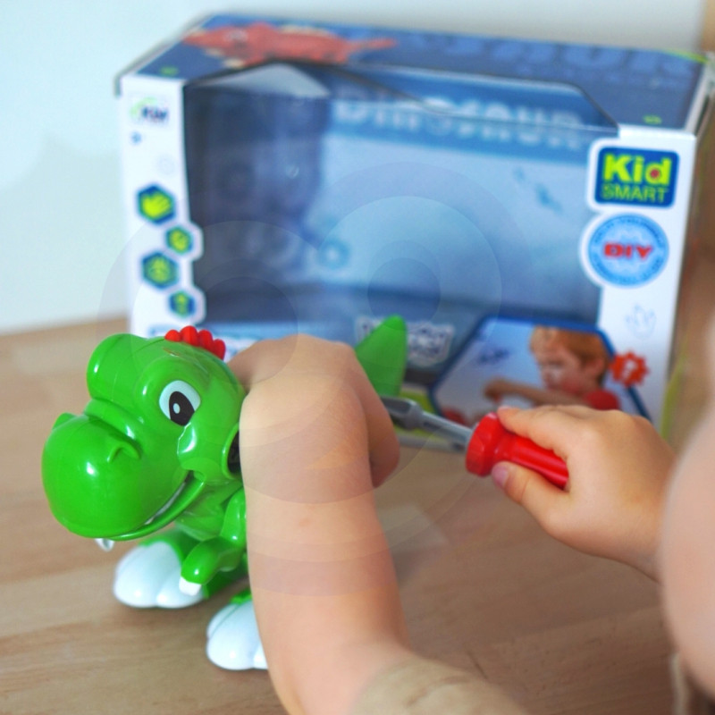 WOOPIE dinozaurų sukimo konstrukcijos rinkinys + atsuktuvas