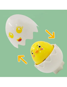 WOOPIE Puzzle Sorter Montessori Match Shapes Happy Chickens Eggs 6vnt 2