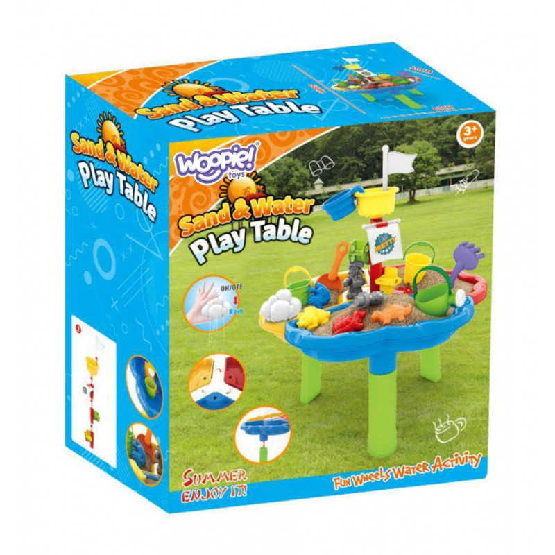 WOOPIE vandens stalo smėlio dėžė 3in1 Pirate Ship 13 vnt.