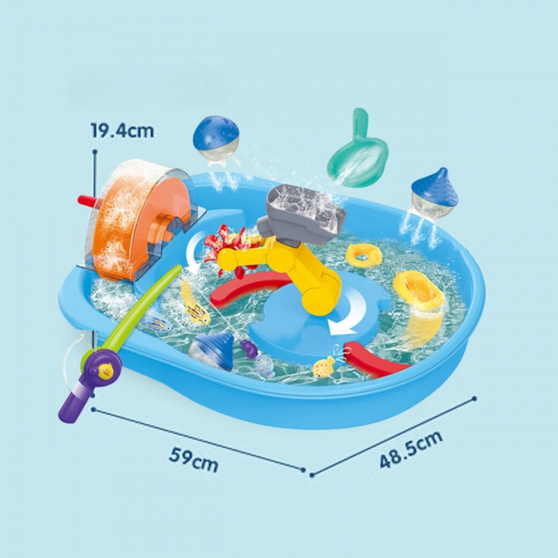WOOPIE Water Track 2in1 Fishing Game 14pcs.