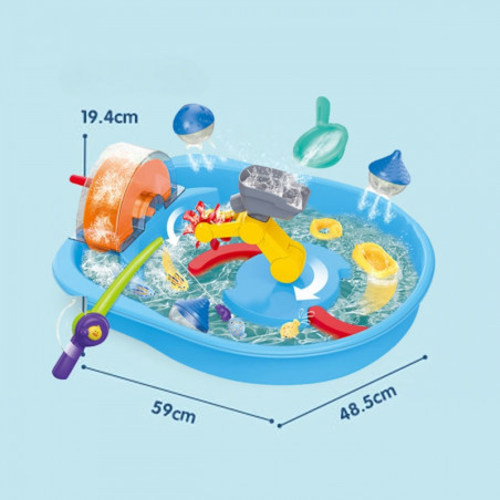 WOOPIE Water Track 2in1 Fishing Game 14pcs.