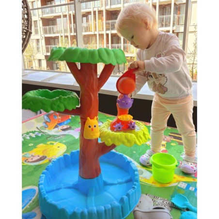 WOOPIE Водный столик 2-в-1 Песочница Счастливое дерево 8 акк.
