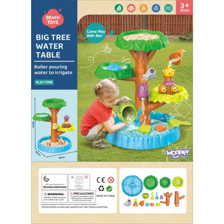 WOOPIE Водный столик 2-в-1 Песочница Счастливое дерево 8 акк.