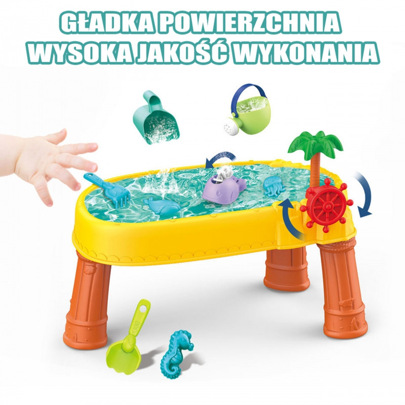 WOOPIE vandens stalas 2in1 smėlio dėžės piratų laivas 8 akc.