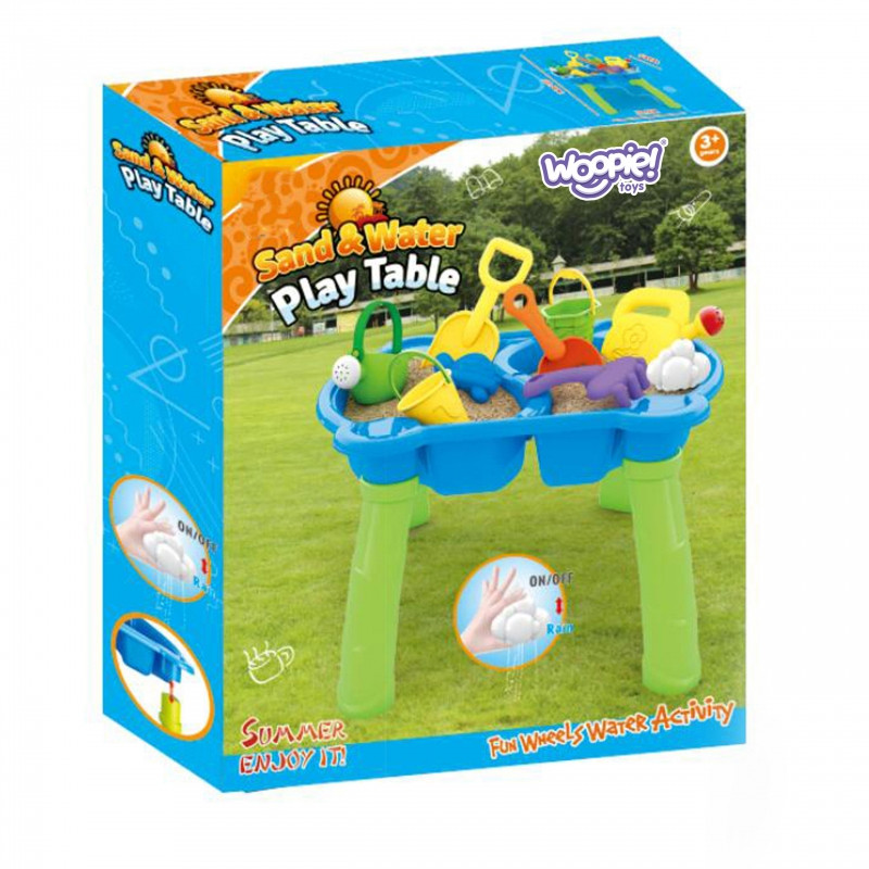WOOPIE Водный столик 2-в-1 Песочница 9 акк.