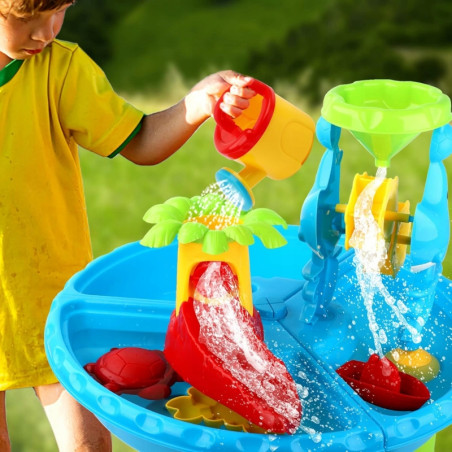 WOOPIE vandens stalas 2in1 smėlio dėžė su kėde Vandens parkas su delfinu WOOPIE vandens stalas 2in1 smėlio dėžė su kėde Vandens parkas su delfinu