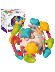 WOOPIE BABY minkštas barškutis 4 viename kramtukas sensorinis žaislas kūdikiams nuo 0m+ 2