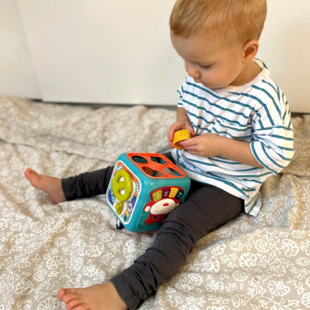 WOOPIE BABY Interaktyvus edukacinis sensorinis kubas Montessori rūšiavimo įrenginys 6in1 WOOPIE BABY Interaktyvus edukacinis sensorinis kubas Montessori rūšiavimo įrenginys 6in1