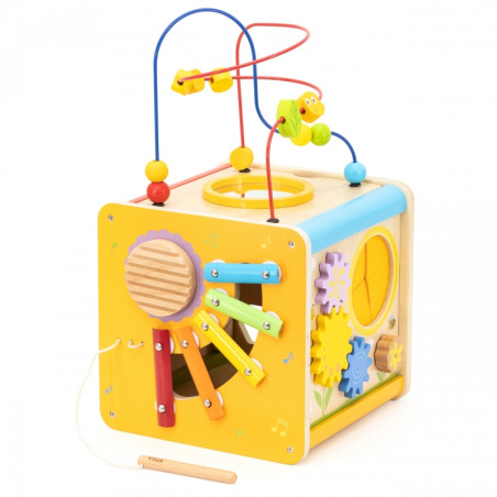 Viga Drewniana Kostka Edukacyjna 5w1 Viga Drewniana Kostka Edukacyjna 5w1