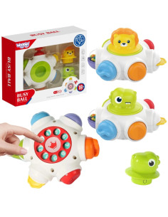 WOOPIE BABY Space Activity Rocket - Edukacinis sensorinis kubas 18m+