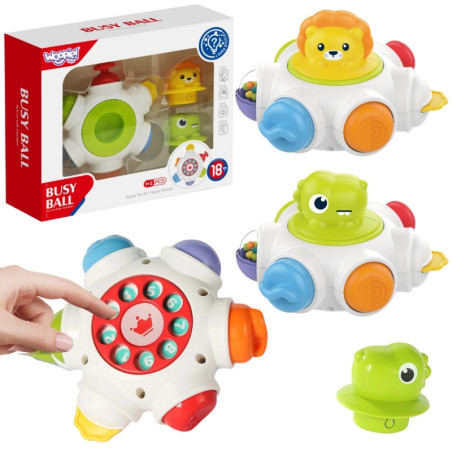 WOOPIE BABY Space Activity Rocket - Edukacinis sensorinis kubas 18m+ WOOPIE BABY Space Activity Rocket - Edukacinis sensorinis kubas 18m+