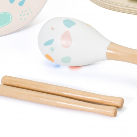 CLASSIC WORLD Muzikos instrumentų rinkinys vaikams Cimbolai Drum Rattle 5 vnt. CLASSIC WORLD Muzikos instrumentų rinkinys vaikams Cimbolai Drum Rattle 5 vnt.