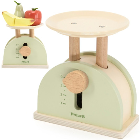 PolarB Wooden Kitchen Scale