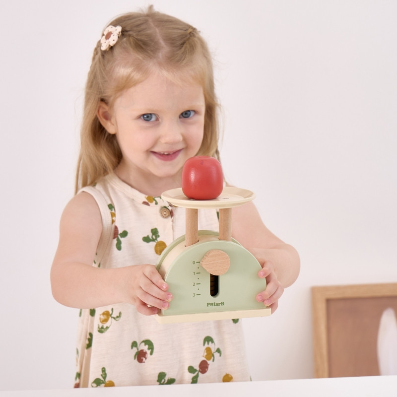 PolarB Wooden Kitchen Scale