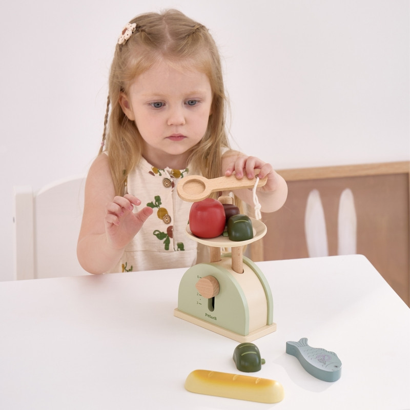 PolarB Wooden Kitchen Scale
