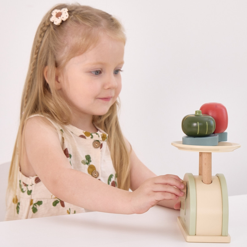 PolarB Wooden Kitchen Scale