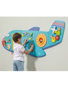 Деревянная сенсорная доска VIGA "Самолет" с сертификатом FSC Montessori 2