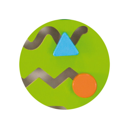 VIGA edukacinė sensorinių manipuliacijų lenta Medinis krokodilas FSC Montessori sertifikatas