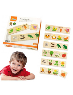 VIGA medinė dėlionė auginantiems gyvūnams ir augalams