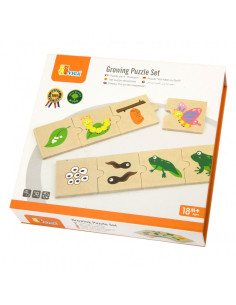 VIGA medinė dėlionė auginantiems gyvūnams ir augalams 2