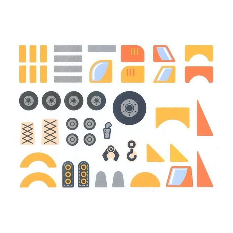 VIGA medinės vinių statybinės transporto priemonės 45 vnt. Montessori