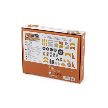 VIGA medinės vinių statybinės transporto priemonės 45 vnt. Montessori