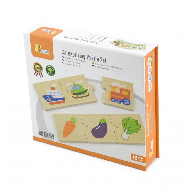 Medinė logikos dėlionė Viga Toys 24 dalys