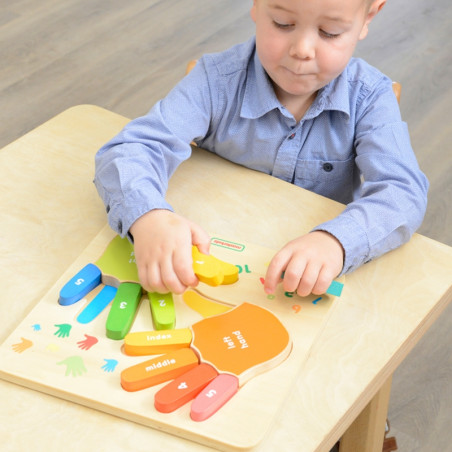 MASTERKIDZ edukacinis medinis pirštų skaičiavimo ženklas