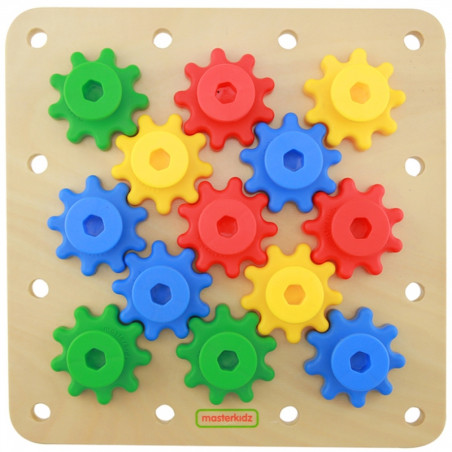 MASTERKIDZ Gears: создай свой механизм на доске Монтессори