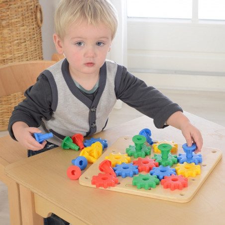 MASTERKIDZ Gears Sukurkite savo mechanizmą Montessori lenta