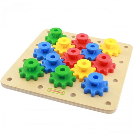 MASTERKIDZ Gears Sukurkite savo mechanizmą Montessori lenta